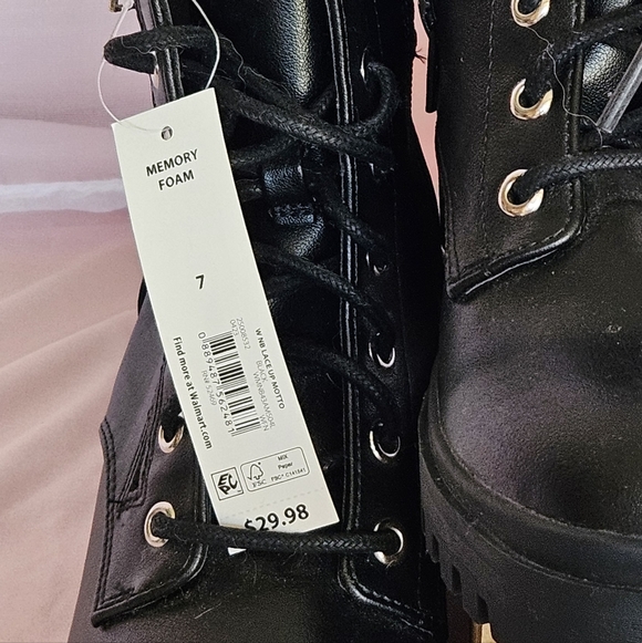 NOBO Black Combat Boots - Picture 2 of 7